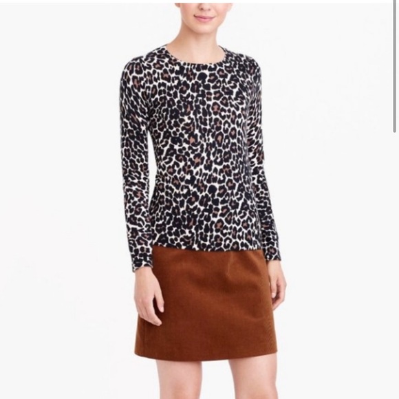 JCrew Factory Leopard Sweater - Picture 1 of 5